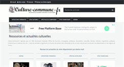 Desktop Screenshot of culture-commune.fr